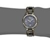 Armitron Women's Grey Swarovski Crystal Accented Gunmetal Bracelet Watch