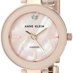 Anne Klein Women's Diamond-Accented Rose Gold-Tone Watch