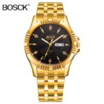 BOSCK Top Brand Gold Full Stainless Steel Role Luxury Watch