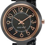 Nine West Women's Easy To Read Dial Gunmetal Bracelet Watch