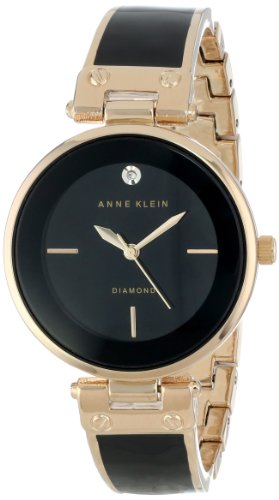Anne Klein Women's Diamond-Accented Bangle Watch
