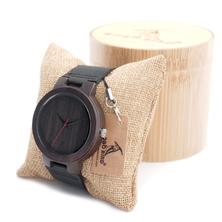 BOBO BIRD Men's Ebony Wood Design Watches With Real Leather Quartz Watch for Men Brand Luxury Wooden Bamboo Wrist Watch 2 BOBO BIRD Men's Ebony Wood Design Watches With Real Leather Quartz Watch