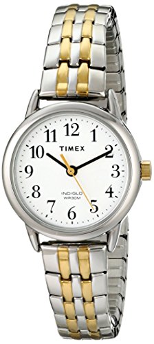 Timex Women's Easy Reader Dress Two-Tone Stainless Steel Band Watch