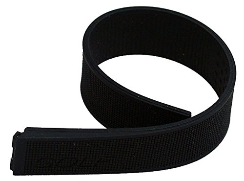 Black Silicone Rubber Watch Band to Fit TAG Heuer Golf