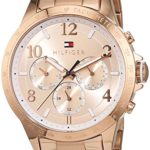 Tommy Hilfiger Women's Dani Analog Display Japanese Quartz Rose Gold Watch