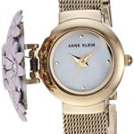 Anne Klein Women's Swarovski Crystal Accented Floral Covered Watch