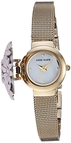Anne Klein Women's Swarovski Crystal Accented Floral Covered Watch
