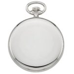 Gotham Men's Silver-Tone Analog Quartz Date Railroad Pocket Watch