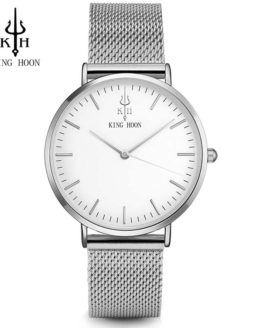 KING HOON Silver Women Watches Luxury High Quality Water Resistant