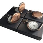 8 Personalized Pocket Watches, Set of 8 Groomsmen Wedding