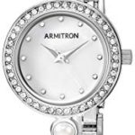 Armitron Women's Swarovski Crystal Accented Silver-Tone Bangle Watch