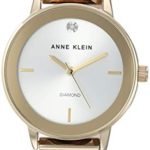 Anne Klein Women's Diamond-Accented Two-Tone Bracelet Watch