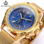 Business Mens Chronograph Japan Quartz Wrist Watches
