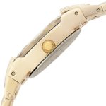 Armitron Women's Oval Faceted Wall-to-Wall Crystal Gold-Tone Bracelet Watch