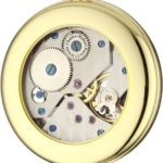 Charles-Hubert, Paris Premium Collection Stainless Steel Pocket Watch
