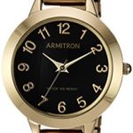 Armitron Women's Easy To Read Dial Gold-Tone Expansion Band Watch