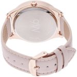 Nine West Women's Rose Gold-Tone Case Watch with Blush Strap