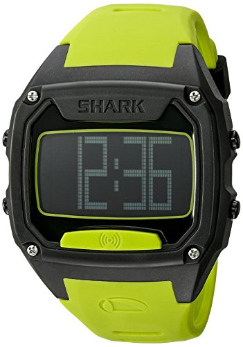 Freestyle Unisex Shark Tooth Digital Display Japanese Quartz Yellow Watch