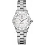 TAG Heuer Women's "Aquaracer" Stainless Steel and Diamond Watch