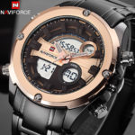 Top Brand NAVIFORCE Men Army Military LED Sports Watches