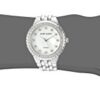 Anne Klein Women's Diamond-Accented Silver-Tone Bracelet Watch