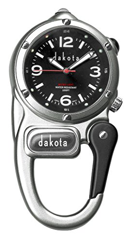 Dakota Clip Watch With LED Flashlight, Mini Clip Microlight Watch