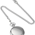 Charles-Hubert, Paris Stainless Steel Quartz Pocket Watch