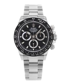 ROLEX Cosmograph Daytona Black Dial Stainless Steel Oyster Men's Watch