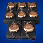 8 Personalized Pocket Watches, Set of 8 Groomsmen Wedding