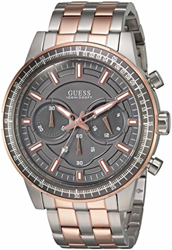 GUESS Men's Sporty Rose Gold-Tone Stainless Steel Watch