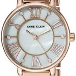 Anne Klein Women's Rose Gold-Tone Mesh Bracelet Watch
