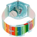 Swatch Women's Quartz Rainbow Dial Plastic Watch