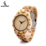 BOBO BIRD Women Wrist watches ladies Wooden Bamboo Watch
