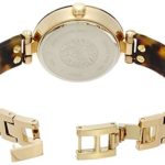 Anne Klein Women's Gold-Tone Tortoise Shell Plastic Bracelet Watch