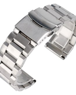 High Quality Silver Bracelet Solid Stainless Steel Watch Band