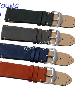 UYOUNG Watchband High Quality Scrub Genuine Leather Watch band