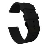 Barton Silicone - Black Buckle - 16mm, 18mm, 20mm, 22mm or 24mm