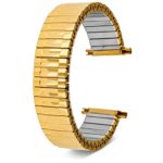 16-22mm, Men’s Stretch Watch Band, Flex Radial Expansion Replacement Strap