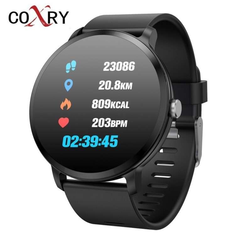 COXRY Sports Watches Mens Smart Watch Men Waterproof IP67 Tempered Glass Fitness Tracker Heart Rate Monitor Pedometer Smartwatch COXRY Sports Watches Mens Smart Watch Men Waterproof