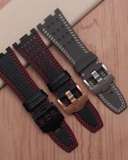 New arrival quality genuine leather watch bands 28mm replacement leather strap