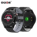 OGEDA Men F5 GPS Smart Watch Altimeter Barometer Thermometer Bluetooth