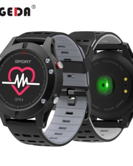 OGEDA Men F5 GPS Smart Watch Altimeter Barometer Thermometer Bluetooth