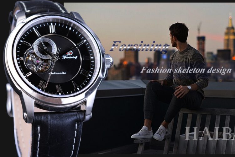 Forsining Men Watch Skeleton Fashion Design Casual Top Brand Luxury Genuine Leather Automatic Self-Winding Wrist Watch Clock Men 2 Forsining Men Watch Skeleton Fashion Design Casual Top Brand Luxury