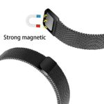 Vetoo 20mm Metal Milanese Replacement Watch Bands - Black