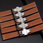 18 20 22mm Man Women Real Calf Leather Stitches Wrist Watch Band Strap