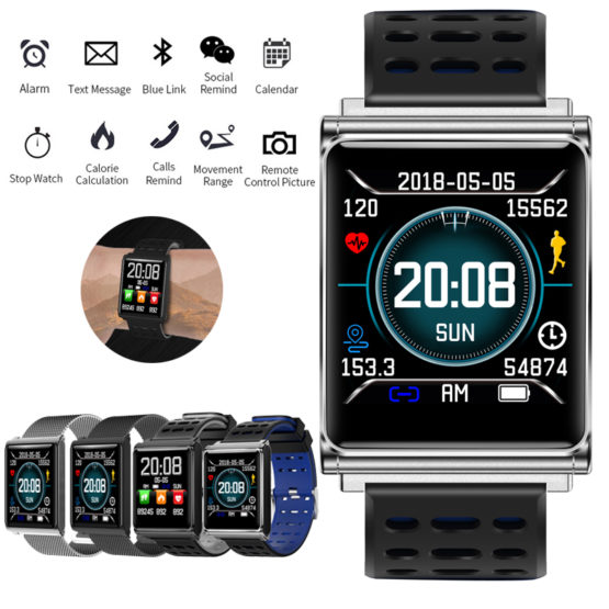 MNWT Men Smart Watch N98 Blood Pressure Heart Rate Monitor
