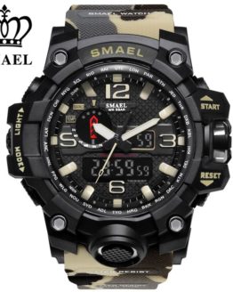 Luxury brand watches men sports dual display mens quartz watch