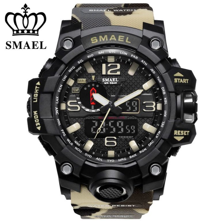 Luxury brand watches men sports dual display mens quartz watch waterproof 50m LED digital analog wrist watch gift clock Luxury brand watches men sports dual display mens quartz watch