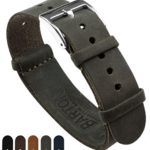 Barton Leather NATO Style Watch Straps - Choose Color, Length & Width