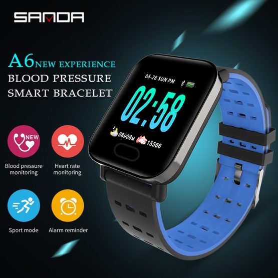SANDA Smart Watch IP67 Waterproof Bluetooth Heart Rate Monitor